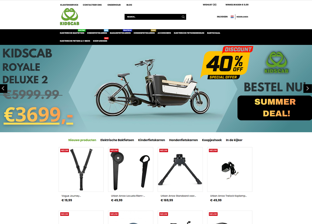 Kidscab Webshop